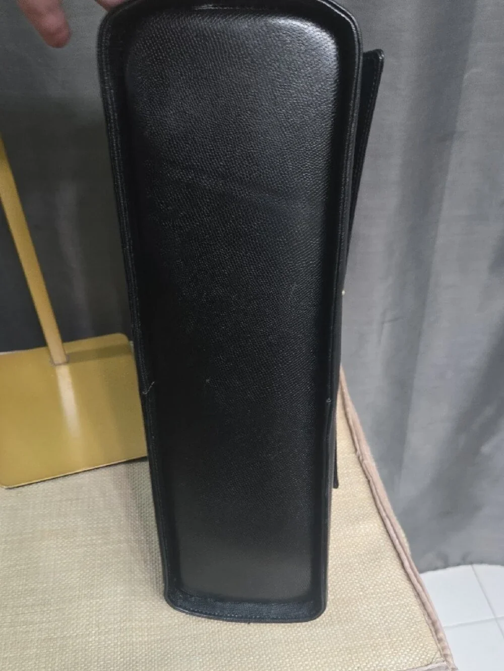 Givenchy Vintage Maroquinerie Black Saffiano Leather Box Top Handle Bag -Japan
